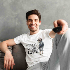 Style Your Life - Unisex T-Shirt mit Business-Katze