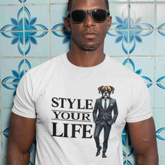 Style Your Life - Eleganter Boxer im Anzug - Unisex T-Shirt