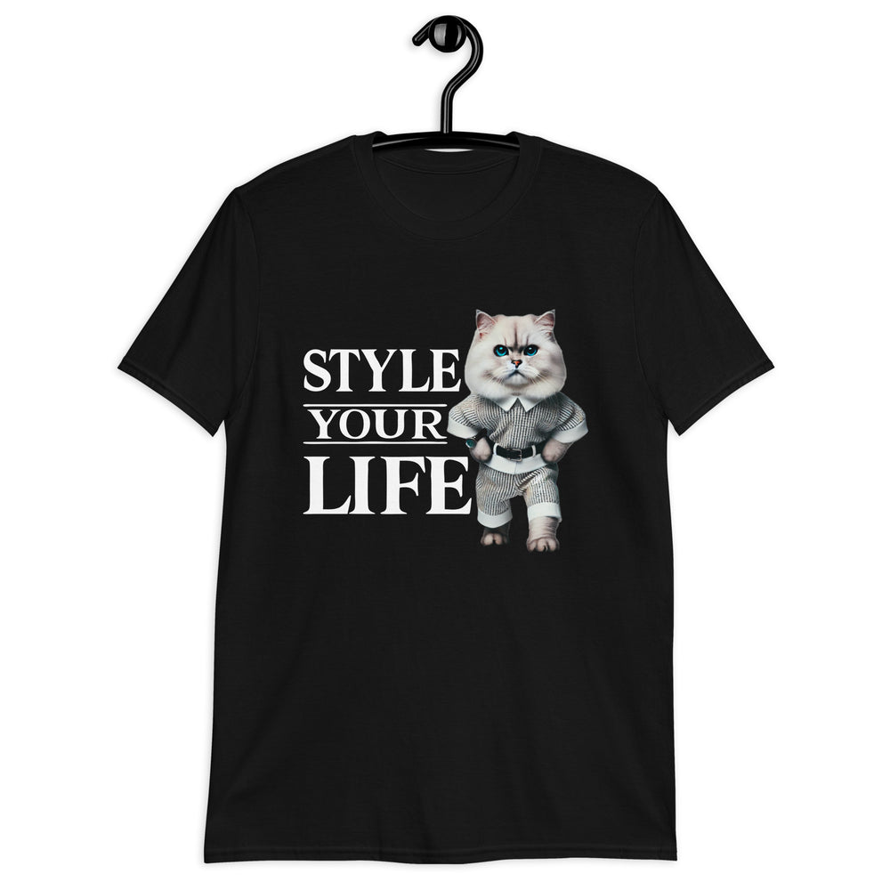 Style Your Life - Katze im Trainingsanzug - Unisex T-Shirt