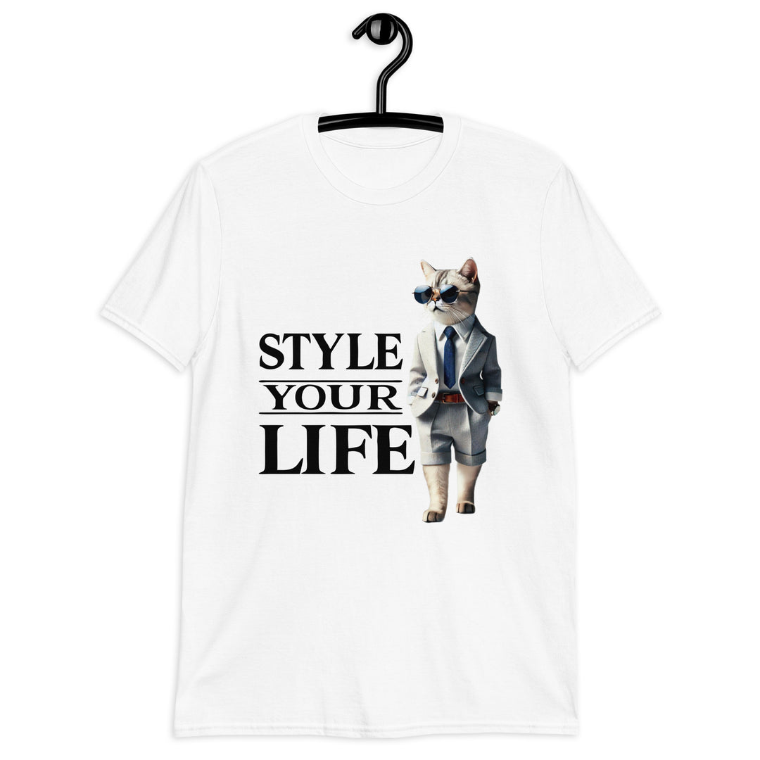 Style Your Life - Unisex T-Shirt mit Business-Katze