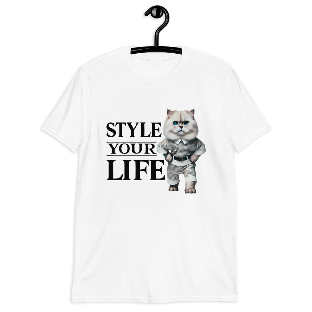 Style Your Life - Katze im Trainingsanzug - Unisex T-Shirt