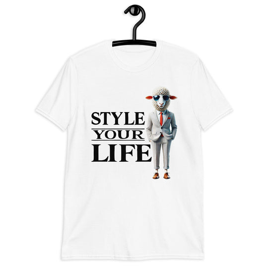 Style Your Life - Elegantes Schaf im Anzug - Unisex T-Shirt